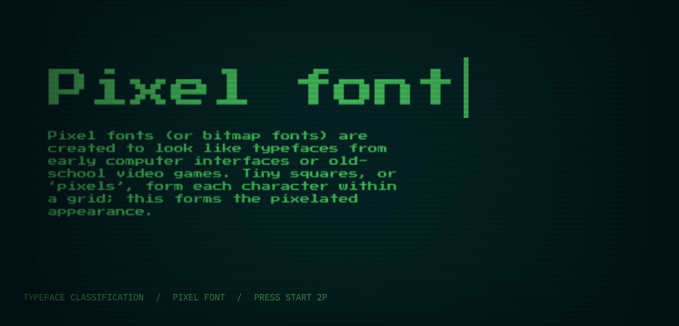 Pixel fonts