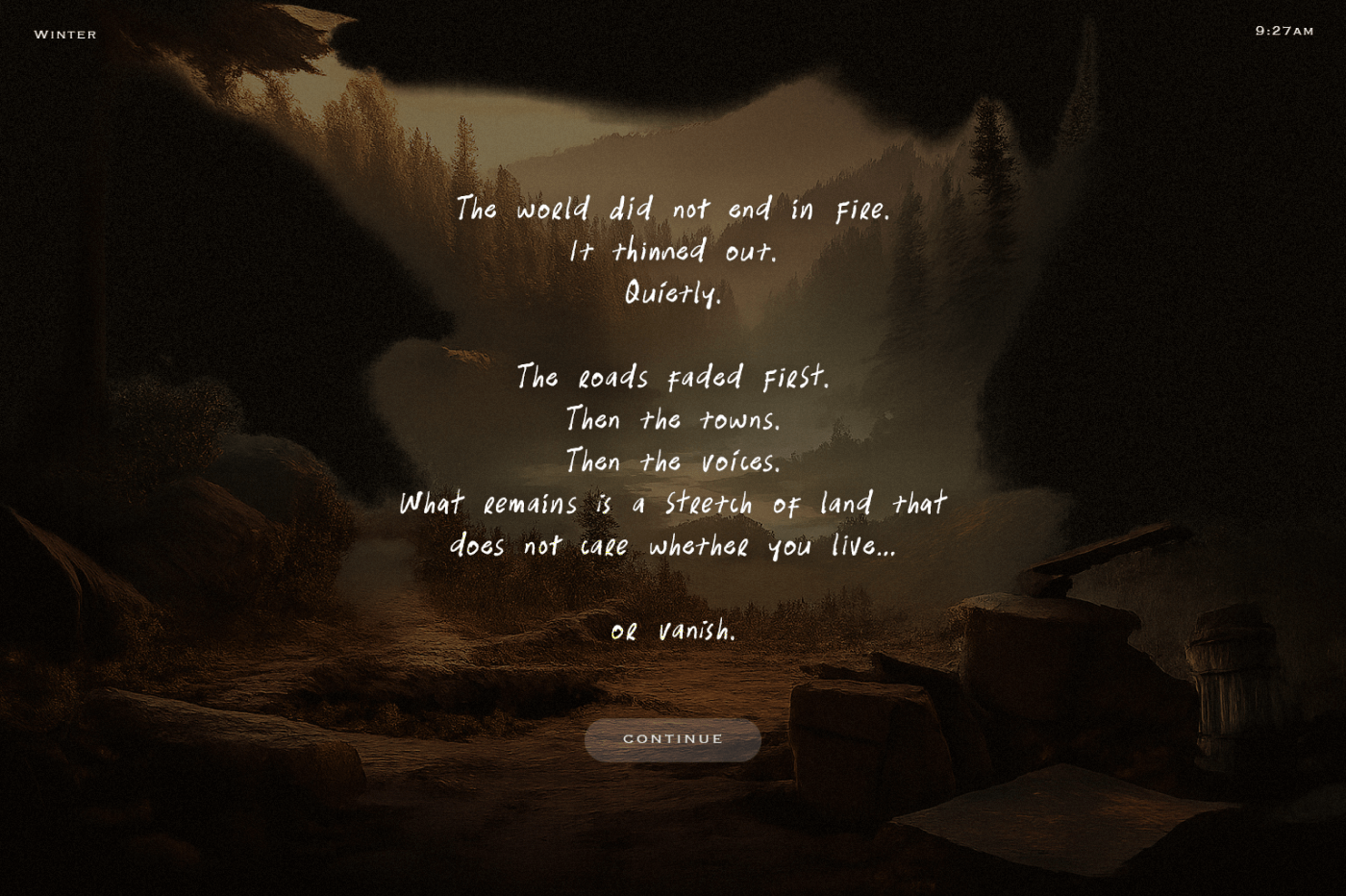 Handwritten fonts in video game cutscene Handwritten fonts in video games