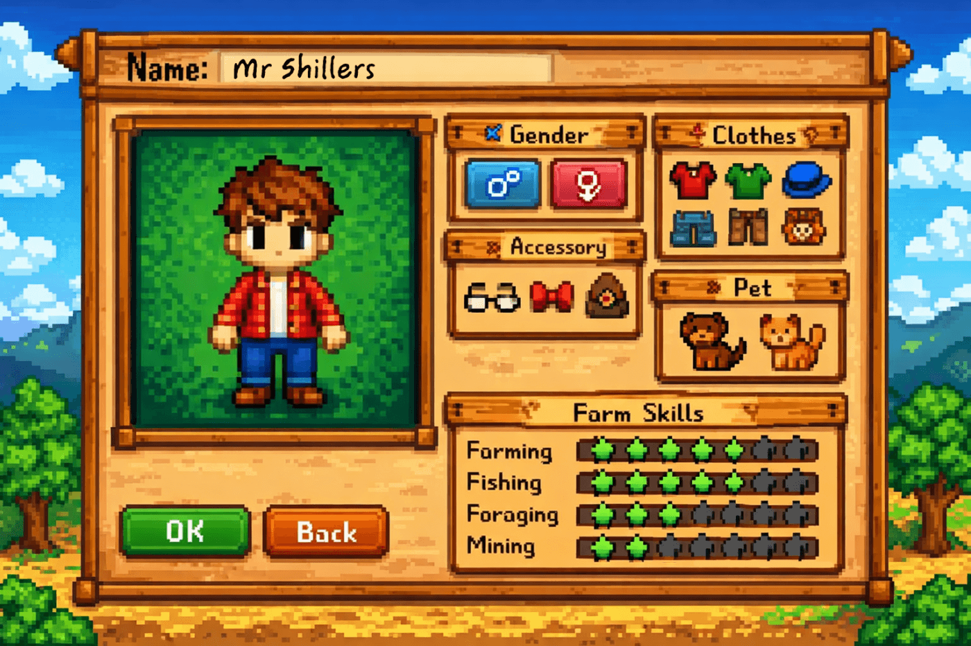 Game showing player-generated or editable text Player-generated or editable text