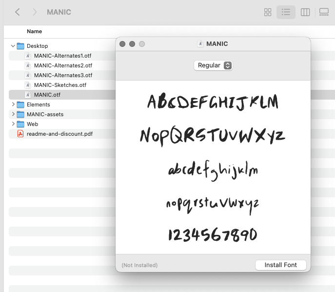 How to install fonts on a mac