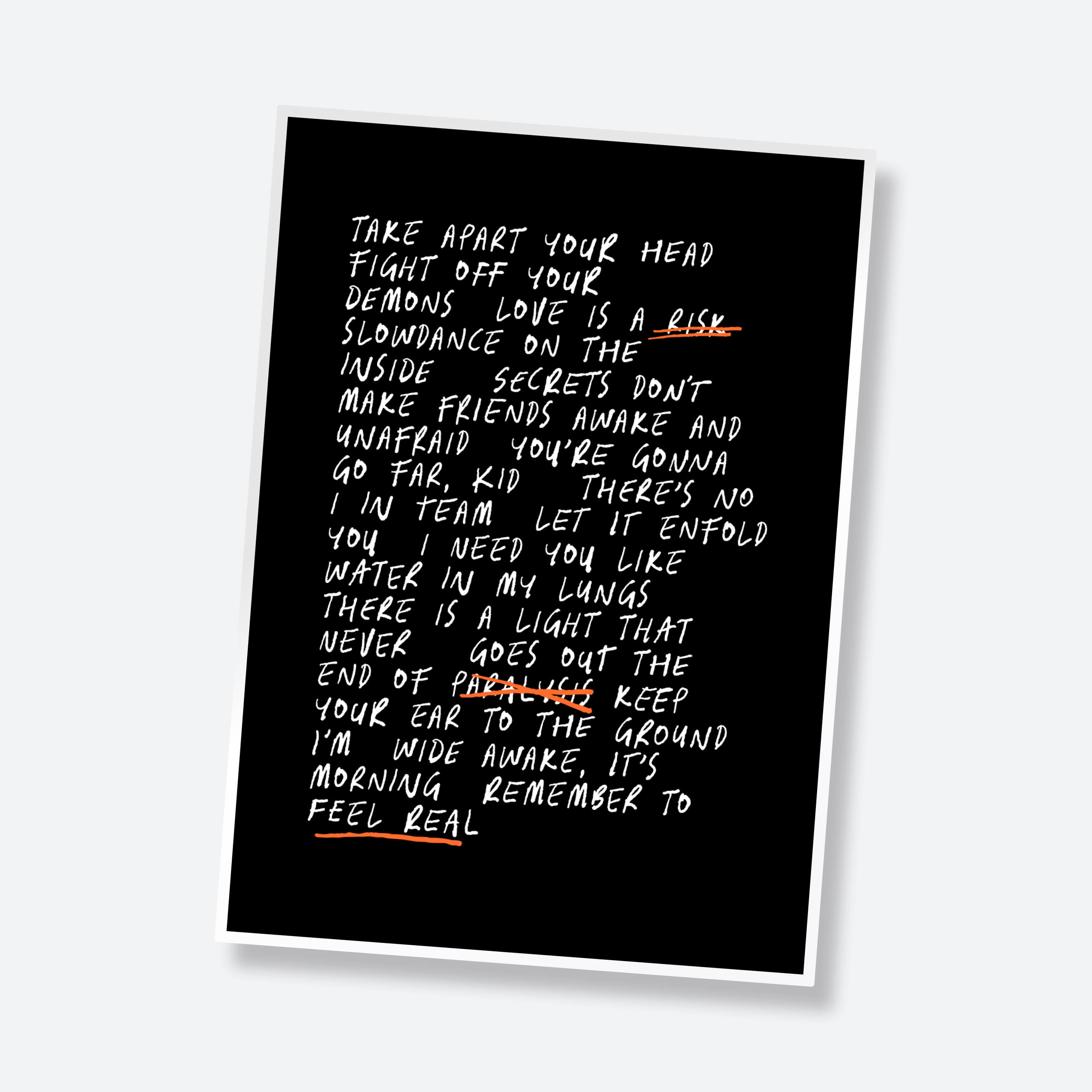 Infamous font poster